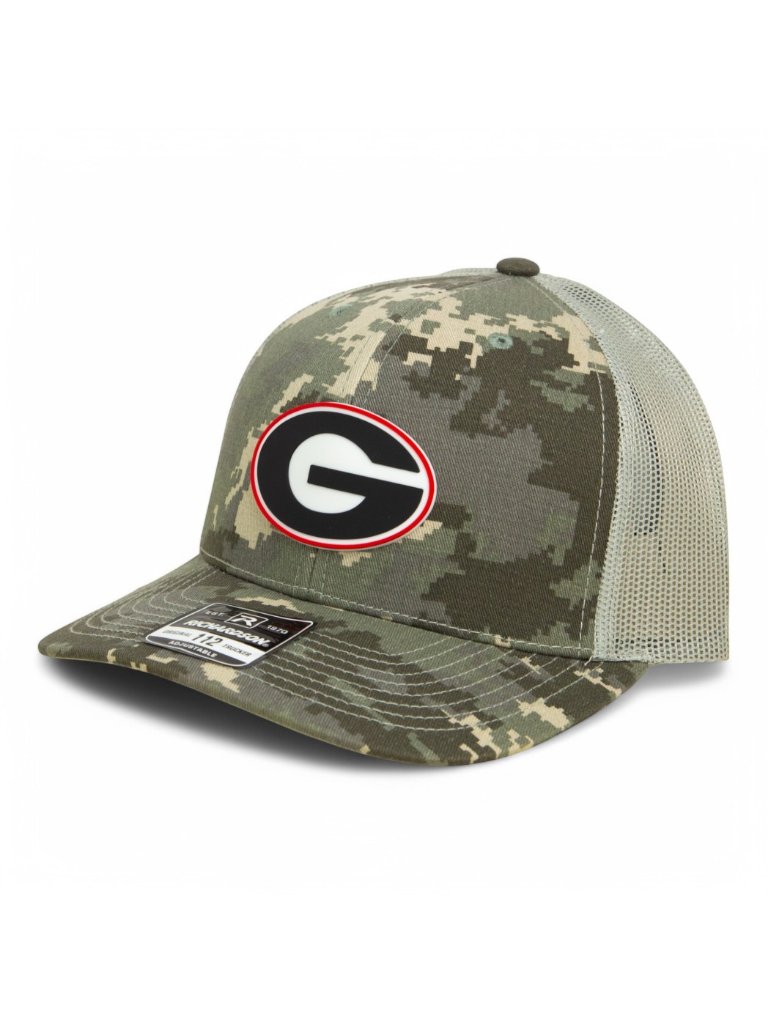 Georgia Bulldogs Power G 3d Snapback Trucker Hat- Military Digital Camo